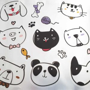 100 stickers metálicos 10cm - Image 3