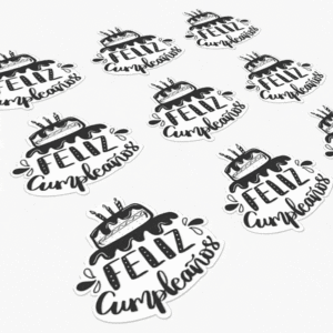 100 stickers 10x10 cm